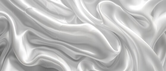 Fototapeta premium White gray satin texture that is white silver fabric silk background with beautiful soft blur pattern natural.
