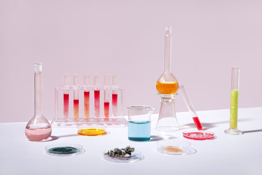 Laboratory equipment still life