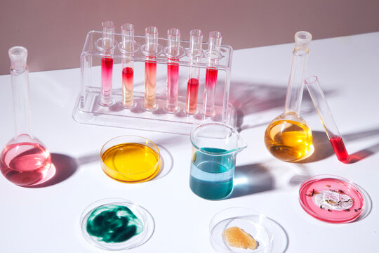 Laboratory equipment still life