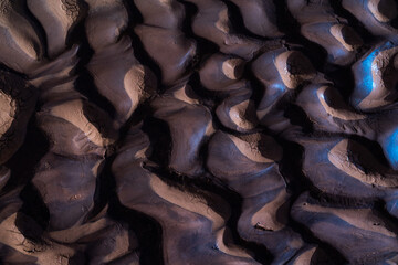Cracks in Mud in New Mexico, United States