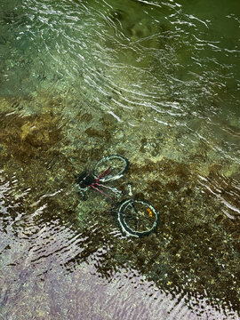 Bicycle in a fjord