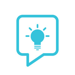 Simple life hack icon, bulb solving problem icon. Light Bulb idea. From blue icon set.