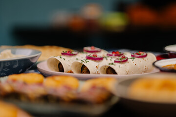 Authentic Georgian Kababi Elegantly Served