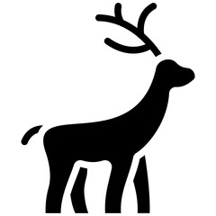 reindeer solid icon