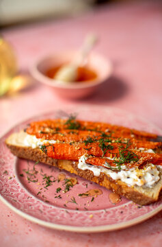 Honey roast carrots