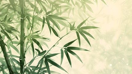 Obraz premium Einfacher Japanischer Bambus Hintergrund, Asiatischer Bambus Hintergrund, Chinesischer Bambus Hintergrund, Bambus Illustration