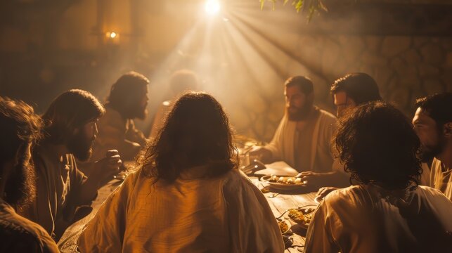 Last Supper with Jesus and his disciples