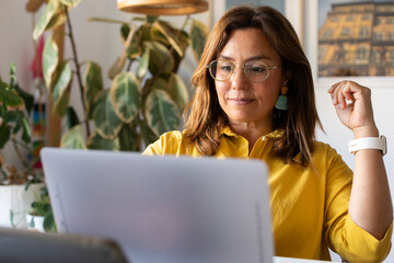 middle age woman at work