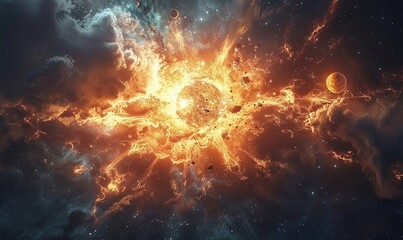big bang explosion, cosmic event