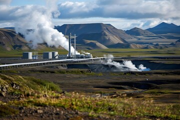 Harnessing Geothermal Power Sustainable Energy Amidst Majestic Landscapes