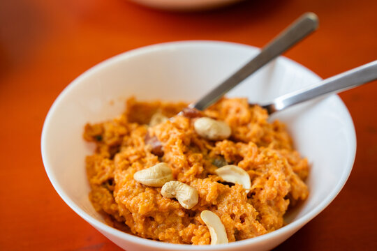 Carrot Halwa On The Plate
