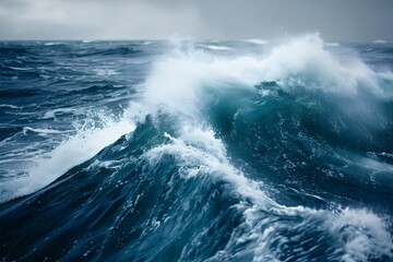 Captivating Tidal Energy Waves Powering Dreams in the Oceanic Wilderness