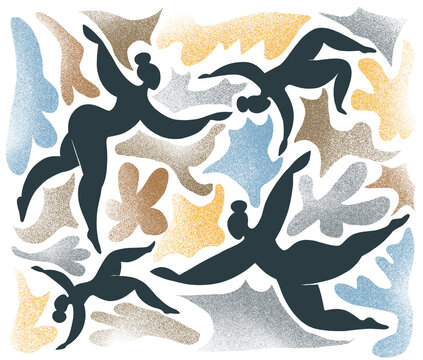Abstract Colorful Matisse-Inspired Cutout Artwork