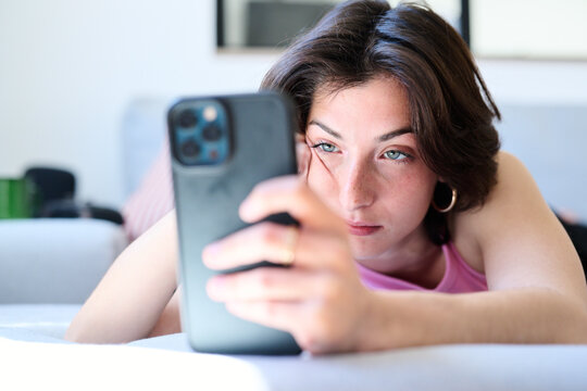 Bored wasting time with the smartphone