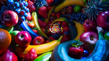 Vibrant Fruit Swirl for a Festive Summer Design