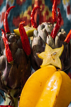 Still life with carambola.