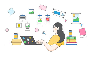 UI and UX, building a web page.