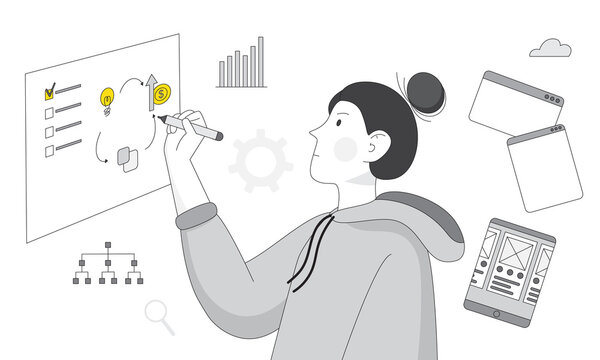 Writing on a white board, ideas and things  to do. 