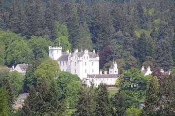Blair Castle, Perthshire, from the south.