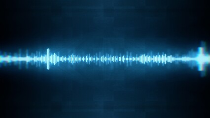 4K Ultra HD image: Audio Waveform Sound Equalizer on Digital Screen Network