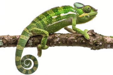Obraz premium Chameleon on tree branch