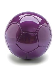 Isolated purple Soccer Ball on a white Background