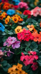Flowers Clustered in Grass