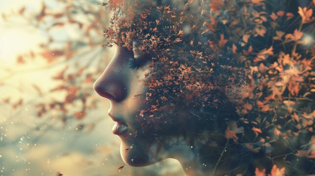 Dreamlike artwork showing the beauty of being vulnerable and authentic