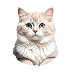 Obraz premium portrait of a white cute cat
