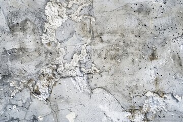 Naklejka premium High-resolution image showcasing the details of a deteriorating concrete wall surface with layers of peeling paint, creating a grunge texture perfect for backgrounds and design elements