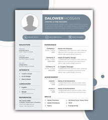 Professional curriculum vitae design, resume design, CV design 