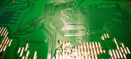 Electronic circuit board technology background. Electronic plate pattern. Circuit board, electrical...