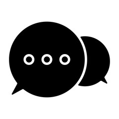 Chat icon. Speech bubble icon