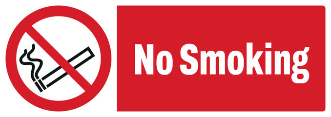 ISO prohibition safety signs_no smoking landscape size 1/2 a4,a3,a2,a1	