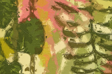 Oil paintings and various flowers, plum blossom landscapes, cows, sheep, sika deer, birds, roses, red peonies, leaves
