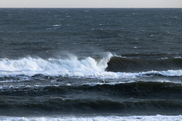 Ocean waves near the shore
