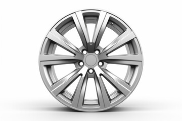 Wheel on White Background