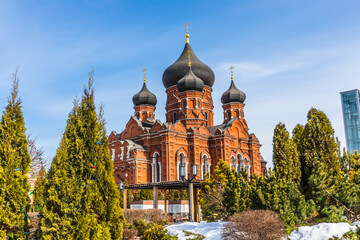 Assumption Cathedral near the Tula Kremlin, a monument of defense architecture. Tula, Russia