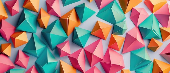 Blue Pyramid Wallpaper Creative Geometric Art design art work banner presentation template invitation