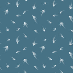 Abstract Seamless Pattern. Seamless Pattern for fabric and texture. Feathers Shape