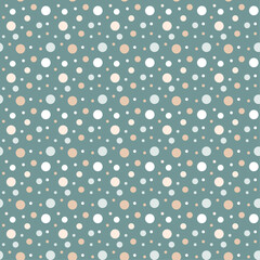 Colorful Polka dot seamless pattern. Abstract Seamless Dots Pattern. Decorative print for wallpaper, wrapping, pajama, linen, background fabric, texture, textile, fashion fabric