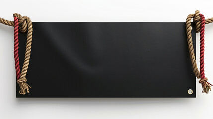 abstract black banner wall texture background. black blackboard banner sign for hanging. Signpost and billboards concept.