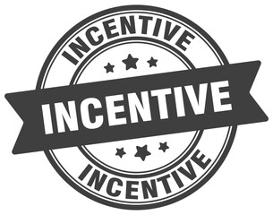 incentive stamp. incentive label on transparent background. round sign