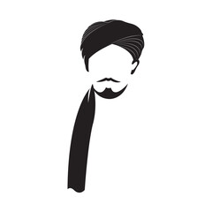 Islamic turban icon vector illustration design template