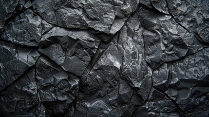 Dark Stone Wall. Premium Black Stucco Texture Background with Copy Space