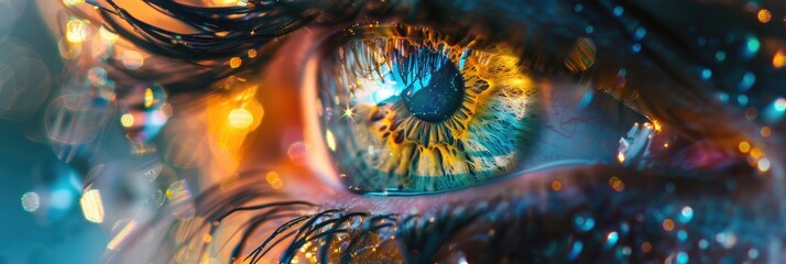 Photography Banner Template for Facebook Cover. Digital Services with Abstract Design