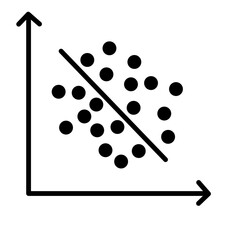 Correlation icon vector illustration 