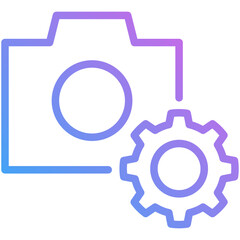 settings gradient line icon