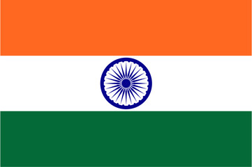 indian flag , Flag of india - vector illustration © KR Studio