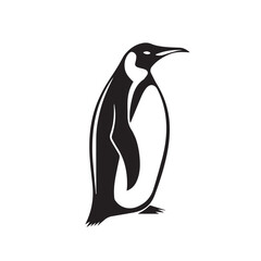 Penguin in cartoon, doodle style . Image for t-shirt, web, mobile apps and ui. Isolated 2d vector illustration in logo, icon, sketch style, Eps 10, black and white. AI Generative